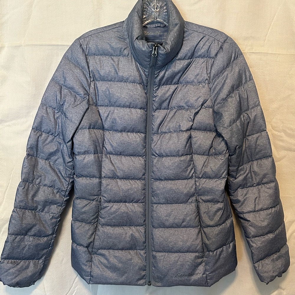 Women's Light Blue Puffer Jacket